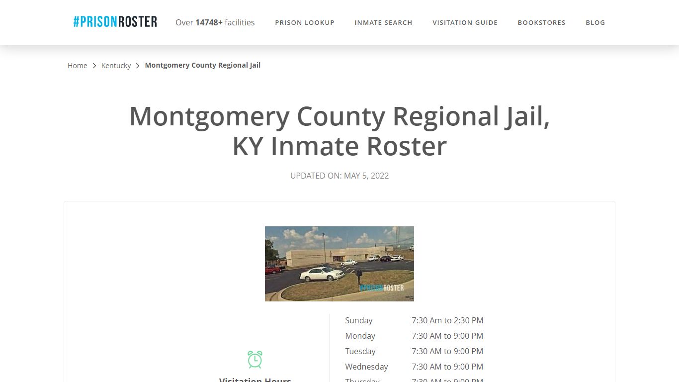Montgomery County Regional Jail, KY Inmate Roster